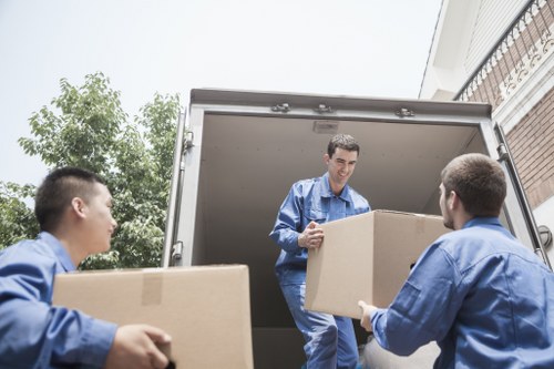 Moving van loading for a Richmond apartment relocation