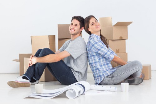 Illustration of keyboard navigation on a removals service website