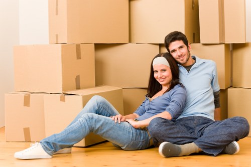 Securely loading furniture into a moving truck in Richmond
