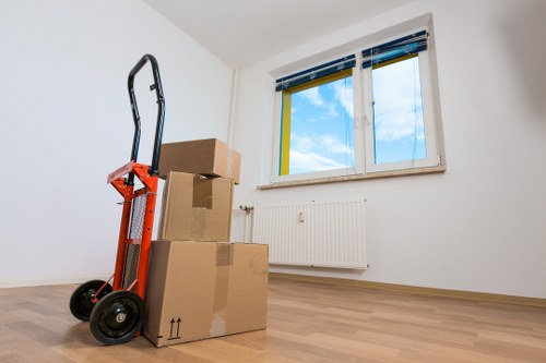 Boxes and furniture ready for a smooth Richmond removal