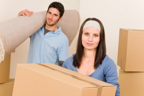 Secure storage solution used during removals in Richmond